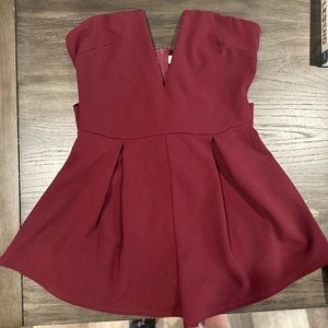 Dark red romper from Windsor!